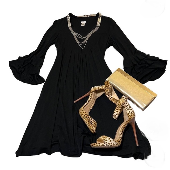 Cache - Bell Sleeve Dress - Size 10 - Picture 1 of 5